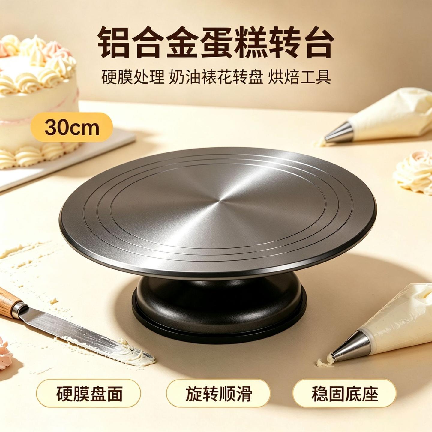 硬膜处理奶油蛋糕裱花工具转台