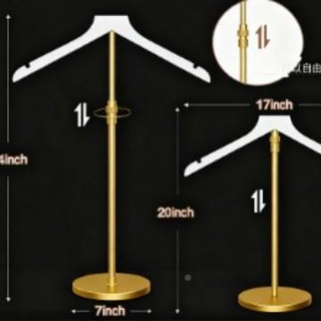 特底模座服装店成人儿童T字架型面展/T示架服装道具熨烫架台衣架