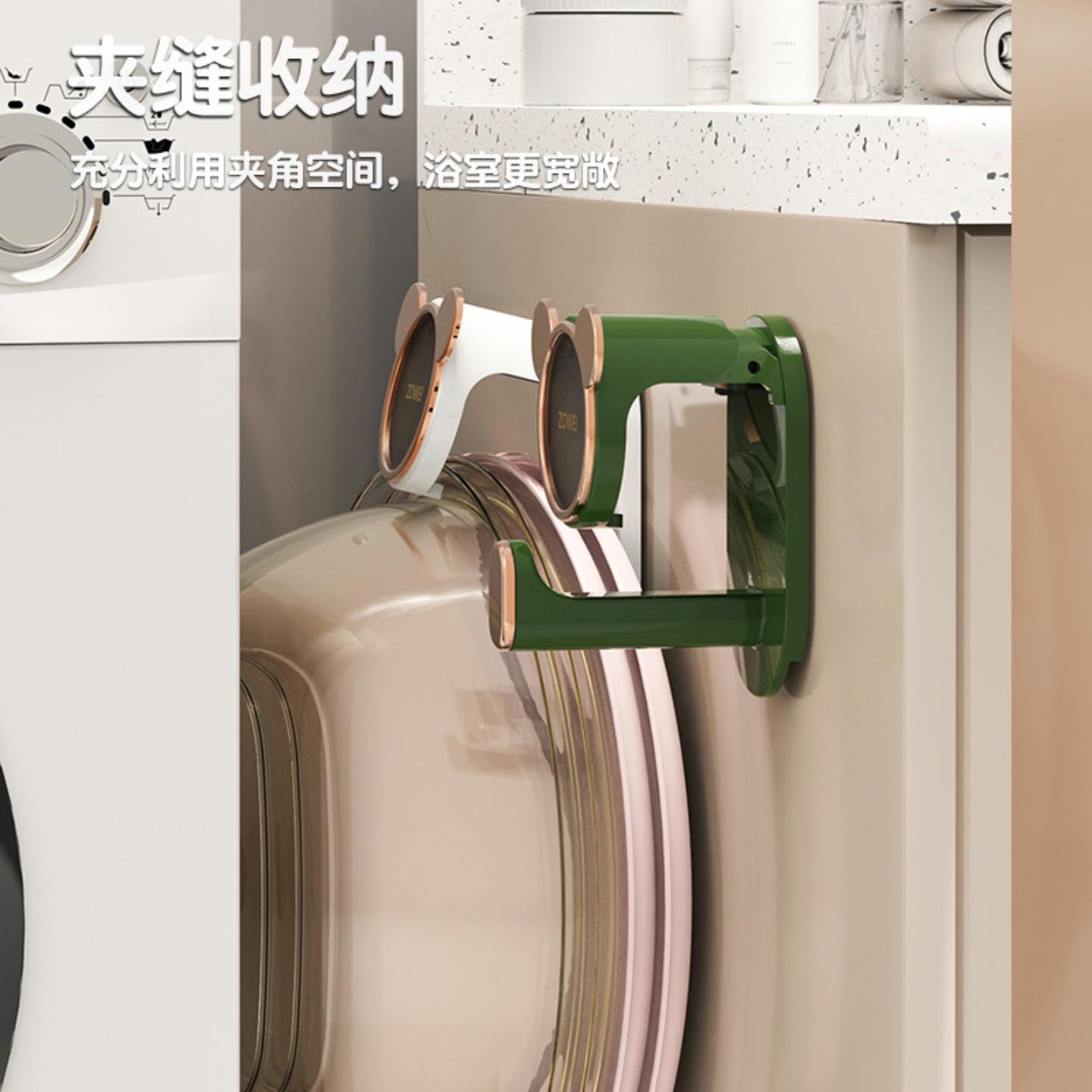 厕所挂盆卫生间免打孔脸盆收纳架