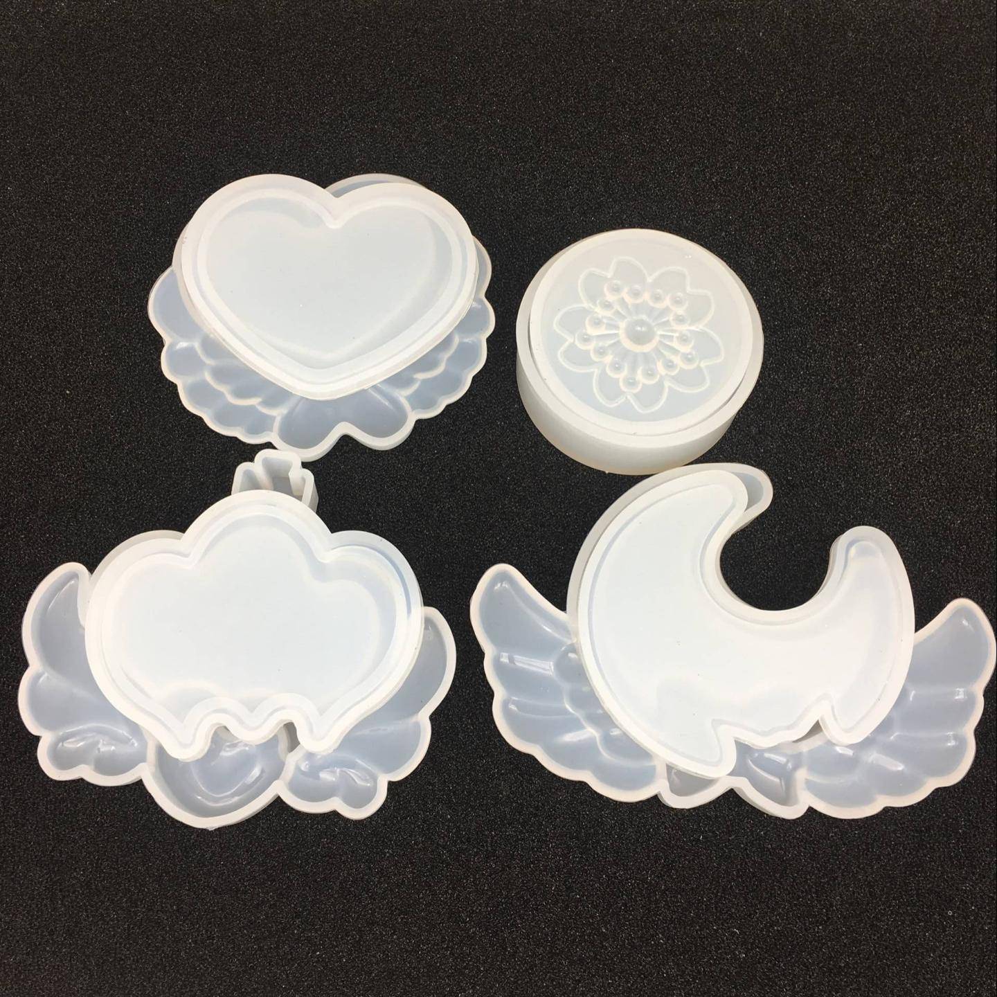 diy硅胶水晶滴胶收纳盒模具皇冠