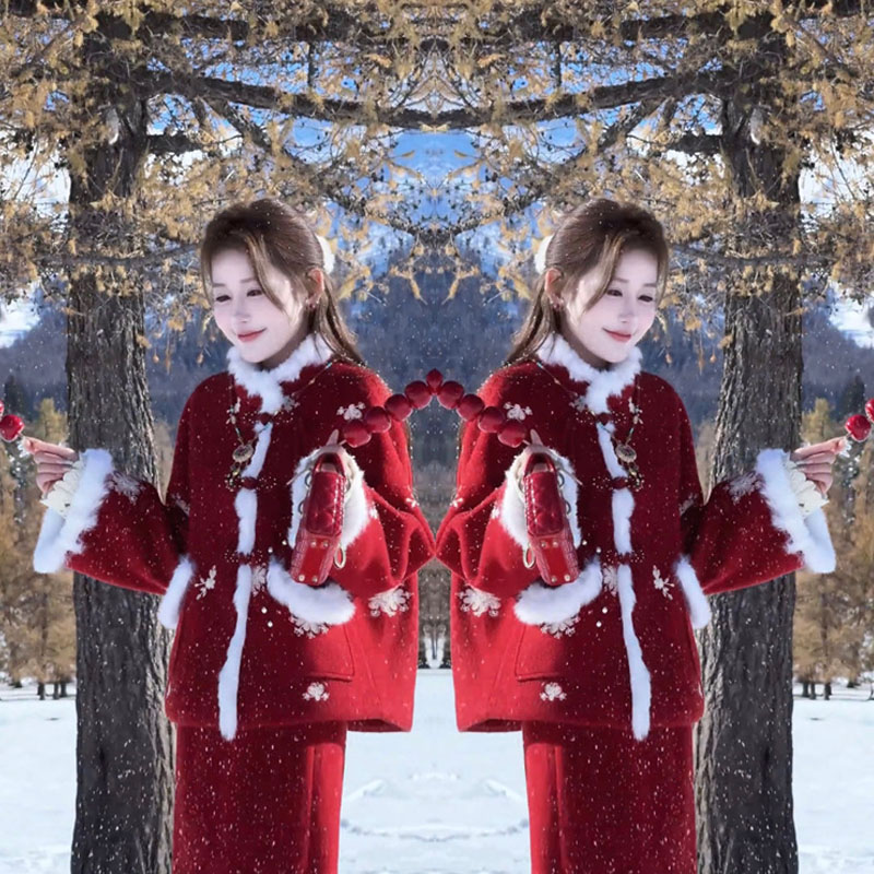 2025年秋冬网红新款时尚套装女