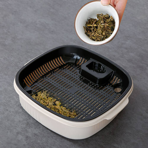矮茶水桶茶盘茶台茶水桶矮超矮长方形茶水分离垃圾桶小号加厚带盖
