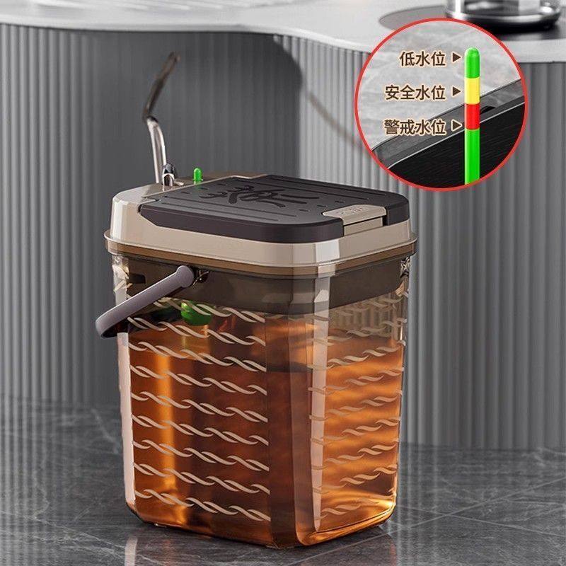 茶桶茶道过滤茶渣塑料家用水桶茶台功夫茶盘垃圾桶茶具配件分离