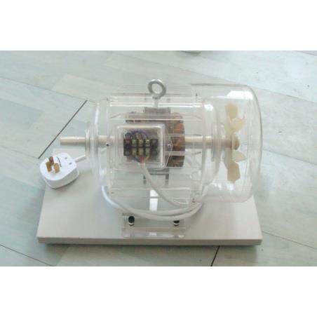 透明三相异步双槽鼠笼式电动机实验实训模型