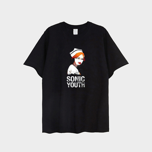 护士T恤Sonic SONIC shirt音速青年乐队带口罩 Nurse YOUTH