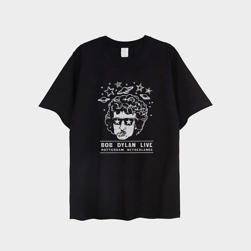 bobdylan鲍勃迪伦漫画T恤短袖