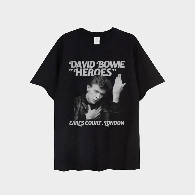 DavidBowie短袖宽松复古男女青年图片