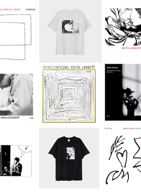 Keith Jarrett t shirt 爵士乐印花体恤短袖 纯棉男女通款圆领