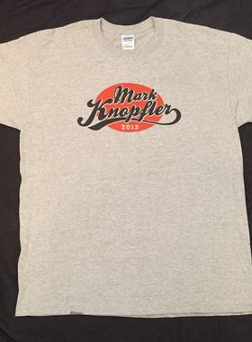 north american tour 2012 mark knopfler 巡演复刻印花T恤 短袖