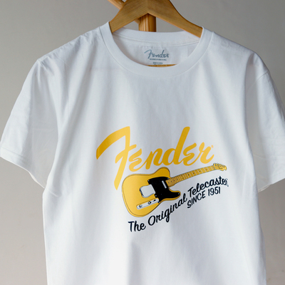 fender芬达纯棉吉他手短袖T恤衫