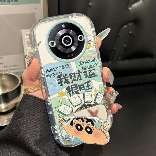好运小新适用于真我11手机壳新款Realme11Pro全包防摔RMX3751保护套可爱男女款11Pro+小众透明泡芙壳专用外壳