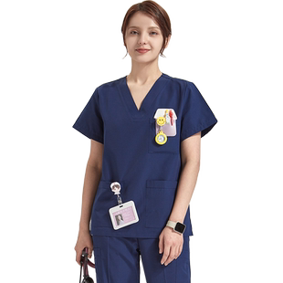 南欧鱼手术衣女洗手衣长袖手术室刷手衣短袖医生护士工作服冬季男