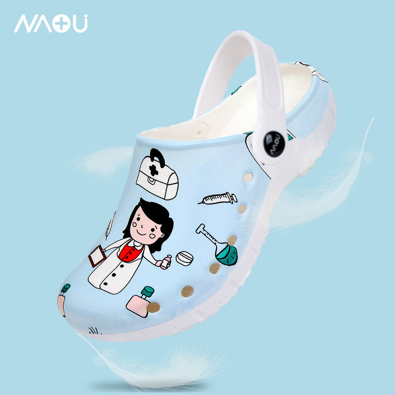 Nam Châu Âu Phẫu Thuật Cá Giày Nữ Phòng Phẫu Thuật Giày Làm Việc Dép Đặc Biệt Giày Croc Bao Đầu Giày Nam Chống Trơn Trượt giày Bác Sĩ dép tĩnh điện