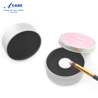 Bàn chải trang điểm Hộp làm sạch nhanh khô Sponge Eye Shadow Brush Sau khi làm sạch bột Artifact Lazy Man Free Tool Portable - Các công cụ làm đẹp khác khuôn kẻ lông mày