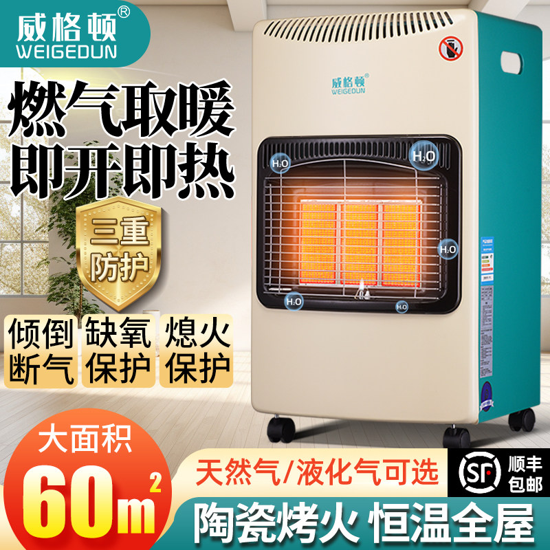 燃气取暖器家用天然气室内煤气液化气烤火炉移动式节能暖气取暖炉