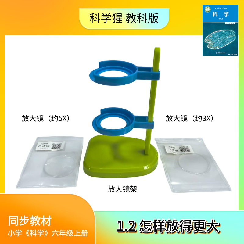制作简易显微镜不同倍数凸透镜