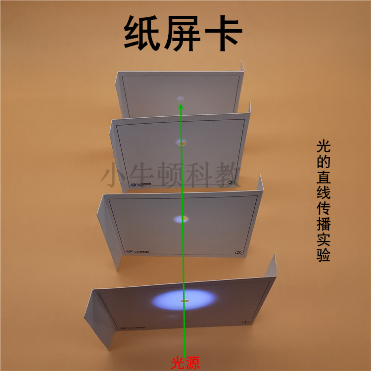 纸屏卡 光的直线传播实验卡纸 小牛顿科教