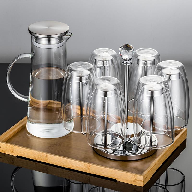 玻璃冷水壶耐热凉水壶凉水杯水壶果汁壶茶具杯具水具套装家用客厅