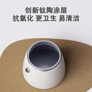 浓缩咖啡机萃取复古壶户外煮咖啡壶咖啡器具外贸新 双阀摩卡壶意式