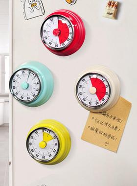 机械计时器儿童学习厨房定时提醒器可视化时间管理闹钟倒计时磁吸