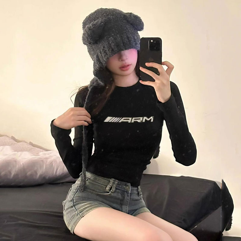 德绒打底衫加绒加厚保暖短款上衣