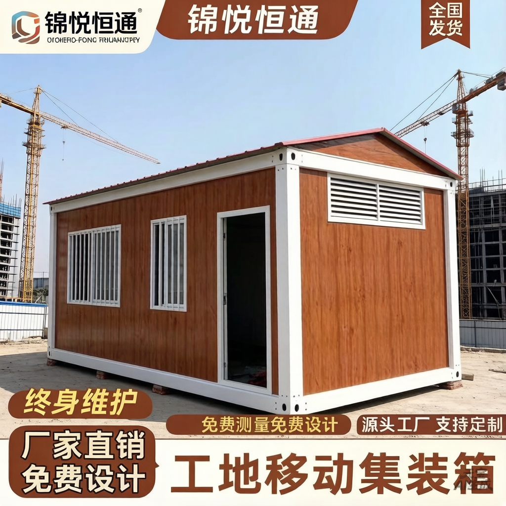 住人集装箱活动板房快拼工人宿舍工地定制集成房屋可拆卸组装厂房