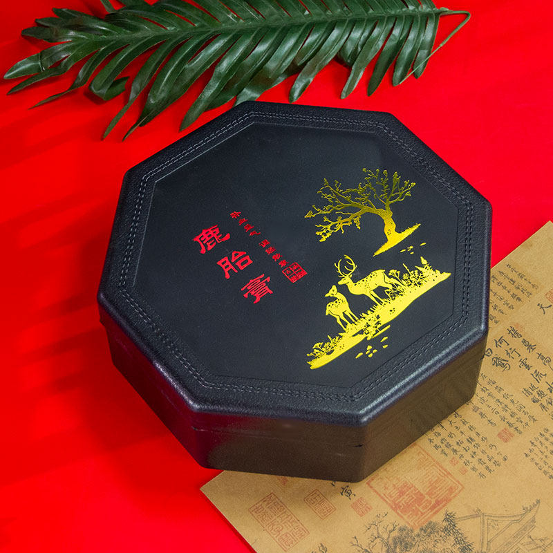 定制鹿胶糕鹿角膏胎膏糕鹿鞭糕八角盒包装盒鹿制品礼盒保健包装盒