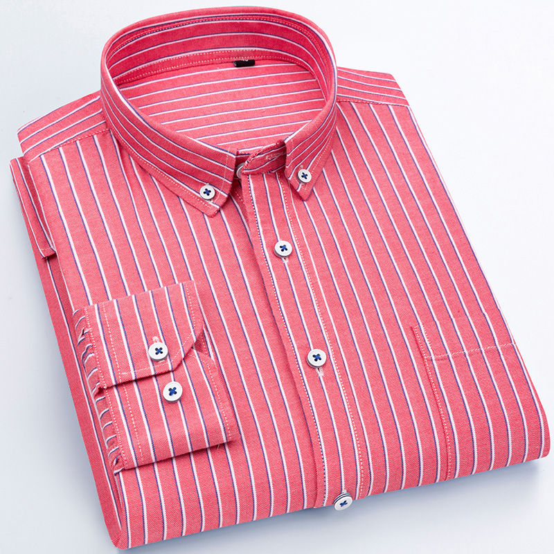 春秋休闲长袖条纹衬衫