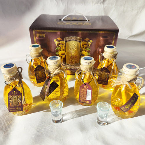 佰福园52°人参天麻酒250ml*6瓶