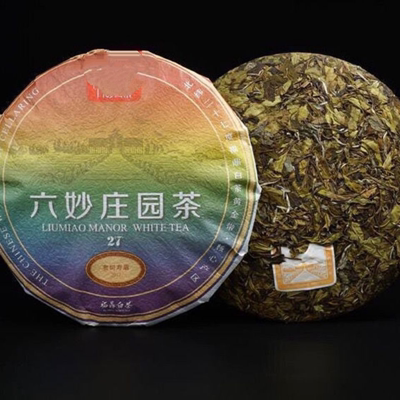 六妙白茶 2017年老树寿眉寿眉饼庄园茶福鼎白茶老寿眉老白茶300克