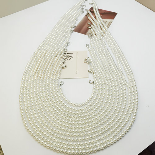 珍珠链条包DIY手提斜挎短肩带