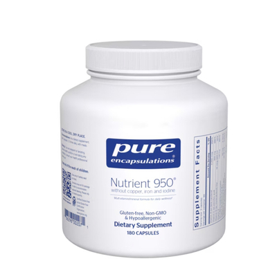 pure营养素950无铜、铁和碘Nutrient 950 180粒 直邮
