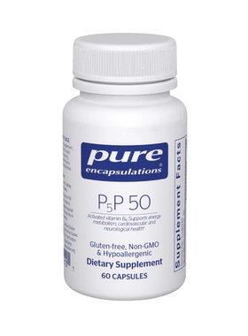 pure倍宜活化维生素B6 60/180粒P5P50 vitamin B6 美国直邮