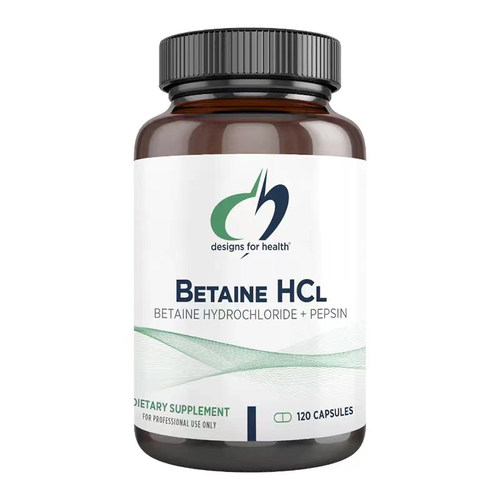 Designs For Health盐酸甜菜碱胶囊Betaine HCI120粒海外直邮