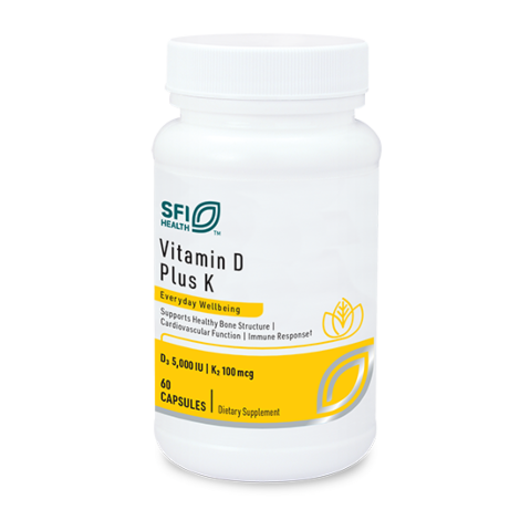 克莱尔KLAIRE维他命D+K2VITAMIN D PLUS K 60粒/瓶 海外直邮
