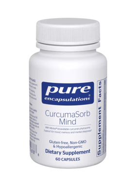 pure倍宜 姜黄益智剂60粒CurcumaSorb Mind 叶黄素支持神经元直邮