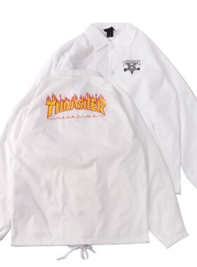 THRASHER美版四色火焰夹克