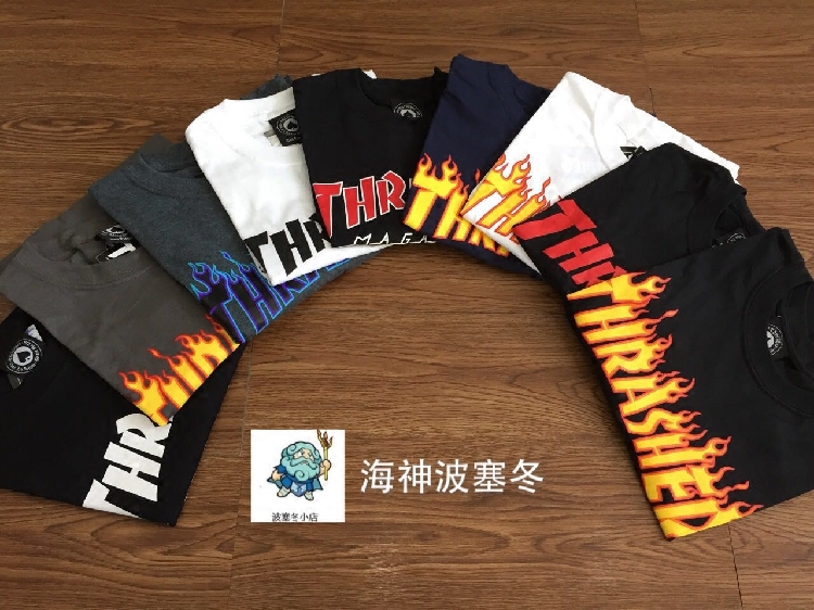 海神thrasher字母短袖