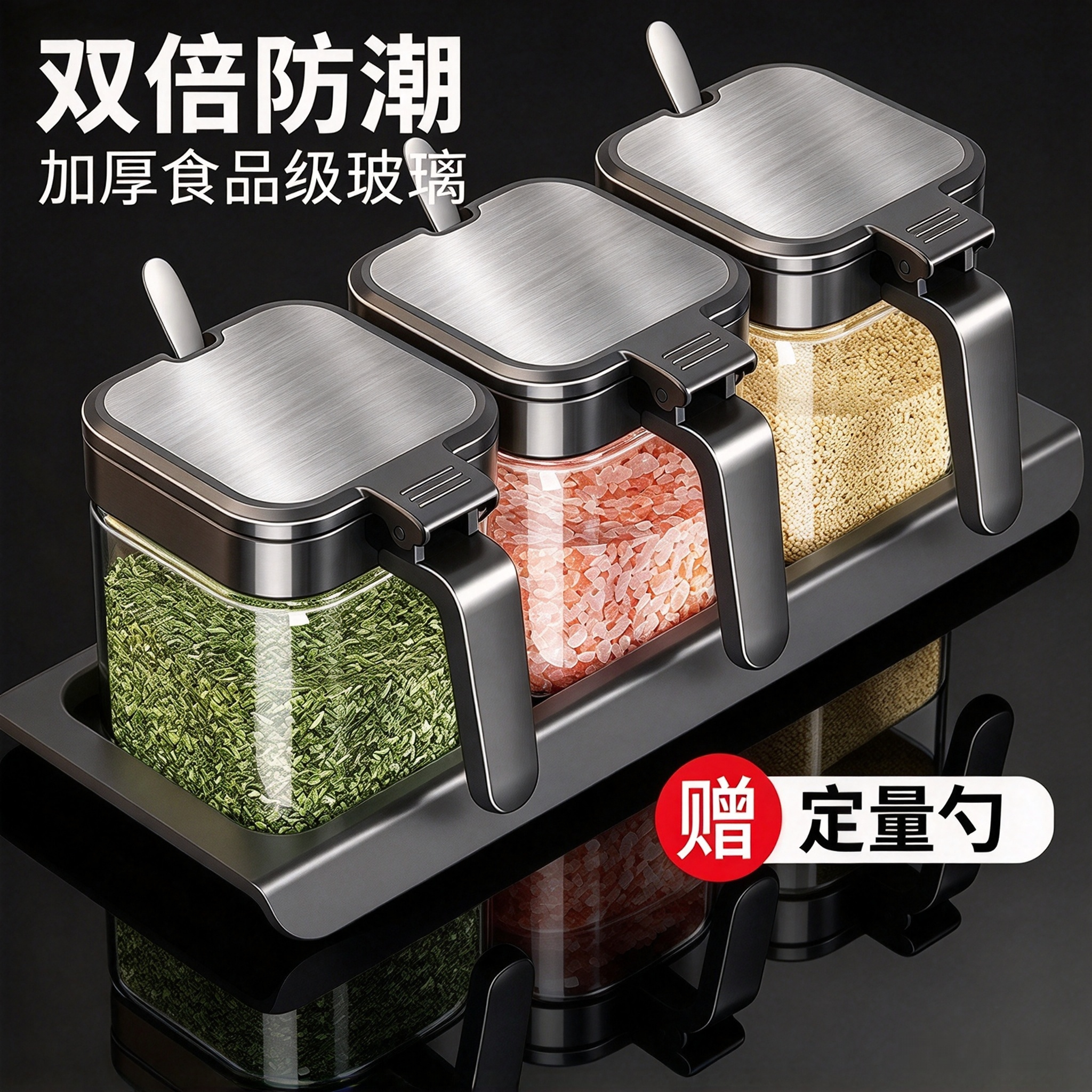 调料盒套装家用组合装厨房收纳盒罐子调料瓶味精盐罐调味料调味罐
