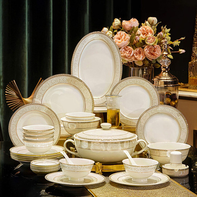 景德镇高温骨瓷餐具套装