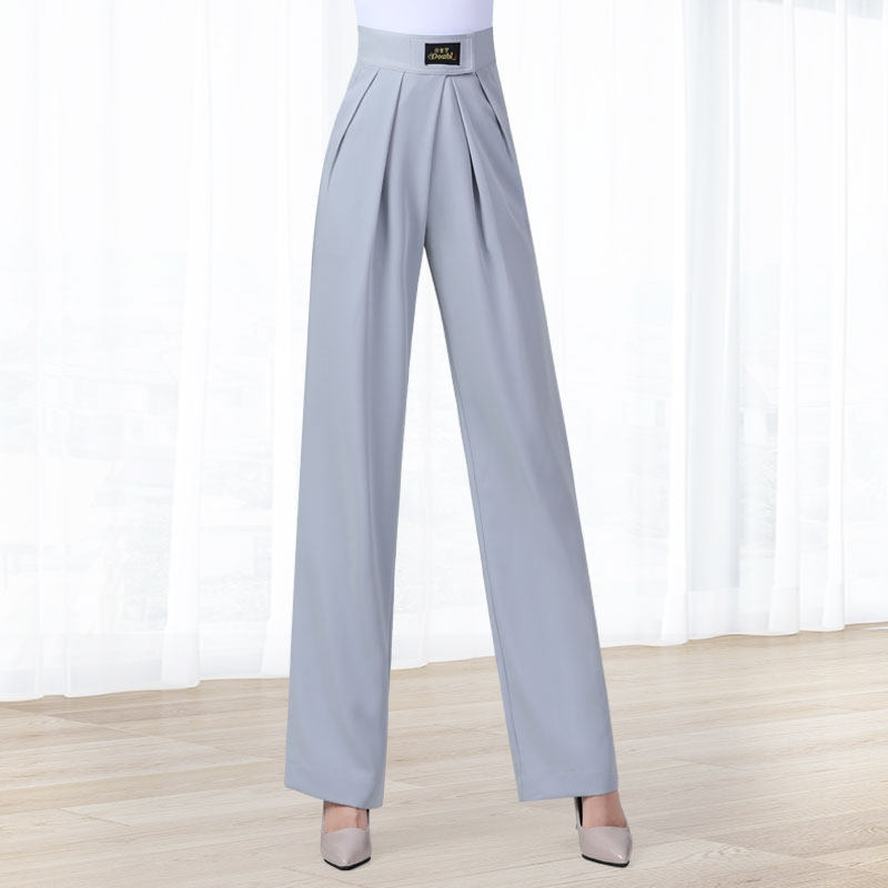 丹宝罗拉丁舞长裤摩登女裤魔术贴拉丁裤女高腰舞裤裤子国标舞服装