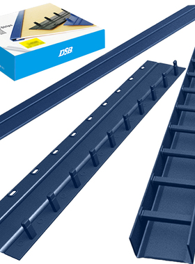 3-20mm迪士比a4文件装订夹条十孔压条每盒100根塑料装订条蓝色黑色颜色随机