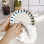 全棉朵朵纯棉8层加厚抹布厨房家用清洁布吸水不易沾油棉纱擦手巾