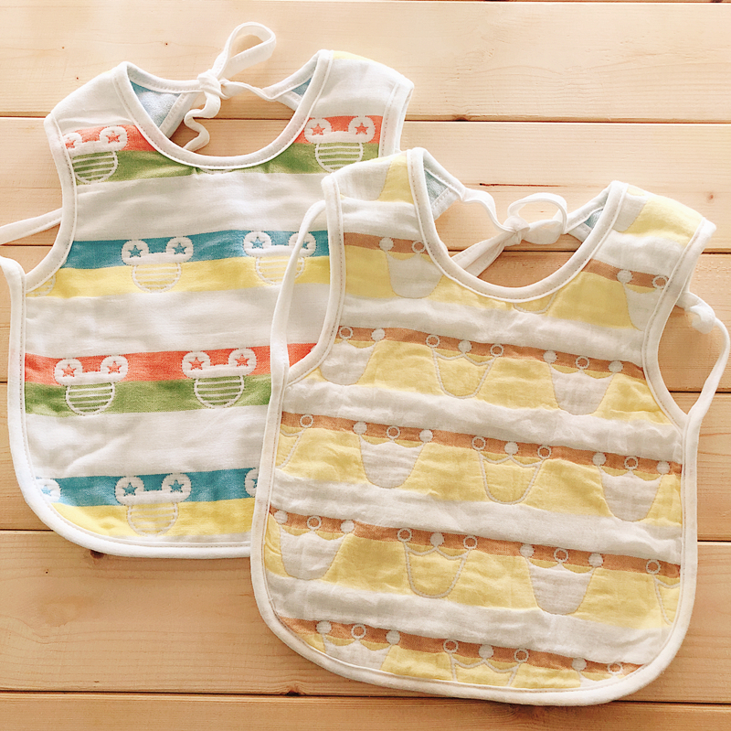 口水巾防水纯棉纱布大围嘴防围兜