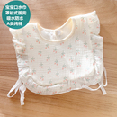 ins韩版纯棉纱布围嘴宝宝韩系罩衫口水巾围兜春秋冬季口水兜0-5岁