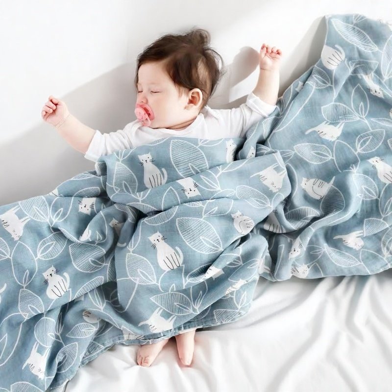 超柔软婴儿纱布被子夏季薄款竹棉包巾新生儿用品初生抱被宝宝盖毯,婴童用品,浴巾,淘宝优惠券,粉丝福利购,淘宝优惠卷