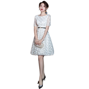 高定晚礼服女2026新款平时可穿宴会气质轻奢小众高端高级感主持裙