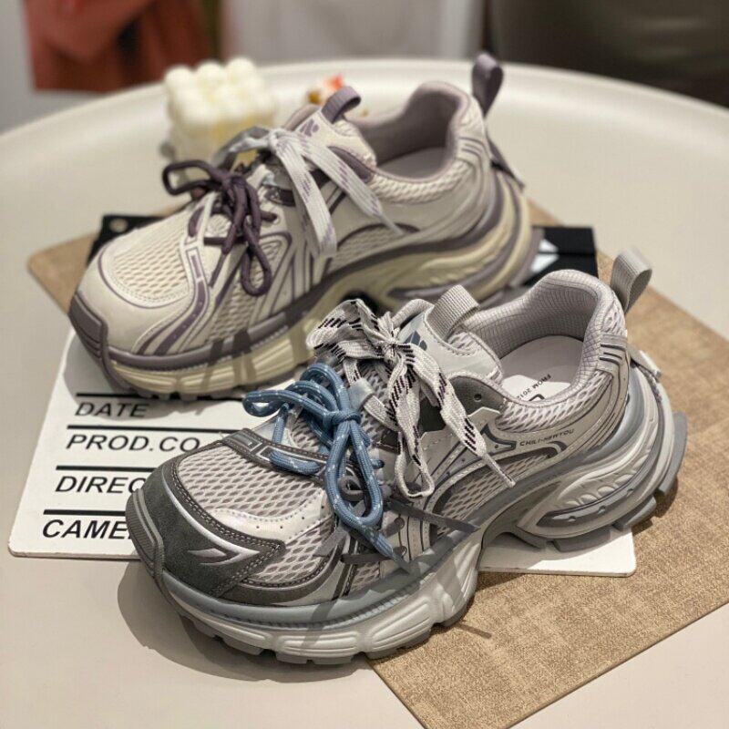 厚底复古老爹鞋女2025运动休闲鞋百搭款运动鞋增高百搭不累脚潮鞋