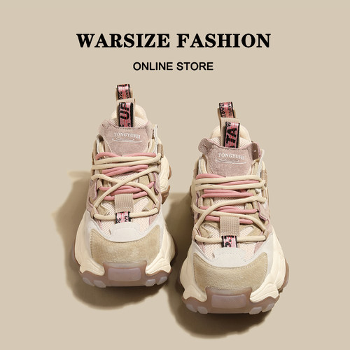 做旧复古老爹鞋加绒保暖