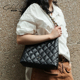 SATCHI 沙驰菱格链条包女2026新款 轻奢真皮腋下包通勤单肩hobo包